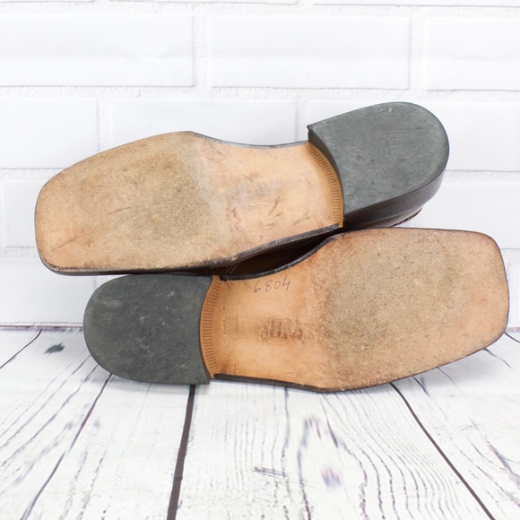 Marco Vicci Zues Brown Leather Dress Shoes Size 10 - Picture 8 of 8